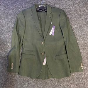 Paisley and gray green suit jacket matching pants